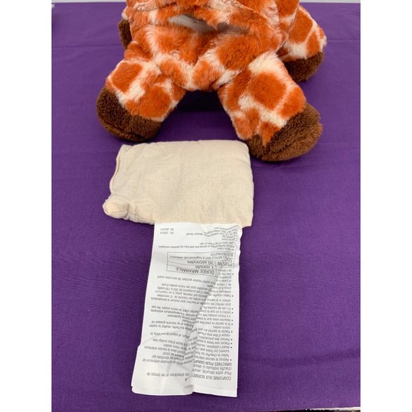 Aroma Home Ltd. Giraffe Plush Warming Friend Sits 11 Inches Tall rice/ pellets b - Picture 10 of 14